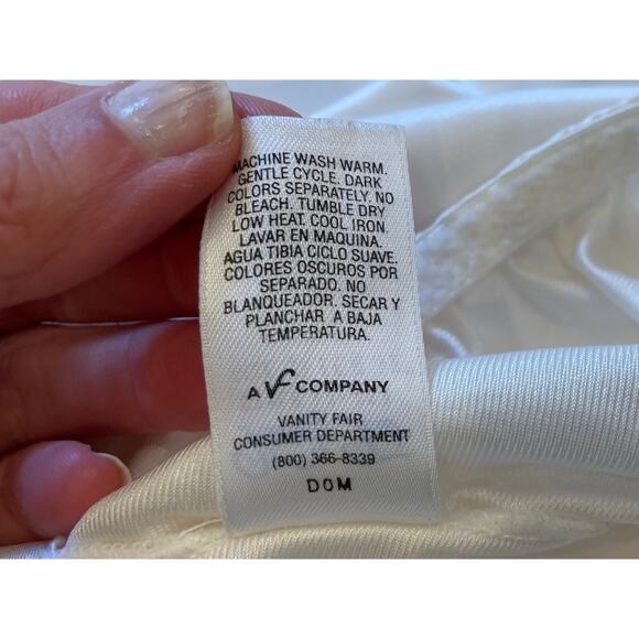 Vintage Vanity Fair Ivory Satin Slip Skirt, 11-717, Size XL - Picture 7 of 10